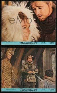 7x284 CAMELOT 3 8x10 mini LCs R1973 Richard Harris as King Arthur, Vanessa Redgrave as Guenevere!