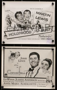 7x691 JERRY LEWIS 6 8x10 stills 1950s-1960s all with great artwork from various posters!