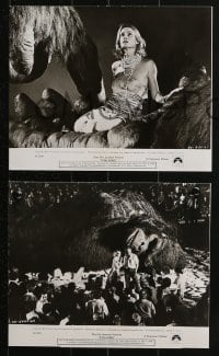 7x828 KING KONG 4 8x10 stills 1976 De Laurentiis, great images of sexy Jessica Lange & BIG Ape!