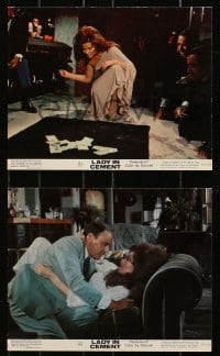 7x270 LADY IN CEMENT 4 color 8x10 stills 1968 Sinatra with a .45 & Raquel Welch with a 37-22-35!