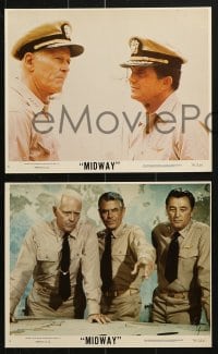 7x167 MIDWAY 6 8x10 mini LCs 1976 Charlton Heston, Holbrook, Mifune, WWII naval battle images!