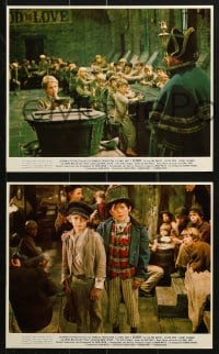 7x001 OLIVER 12 color 8x10 stills 1969 Dickens, Mark Lester in title role & Ron Moody as Fagin!
