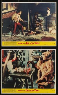 7x292 SINBAD & THE EYE OF THE TIGER 3 8x10 mini LCs 1977 Ray Harryhausen, great special effects scenes