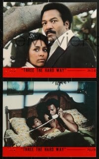7x200 THREE THE HARD WAY 6 8x10 mini LCs 1974 cool images of Jim Brown, Fred Williamson & Jim Kelly!