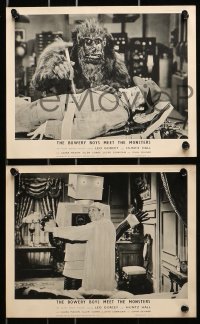 7x551 BOWERY BOYS MEET THE MONSTERS 8 English FOH LCs 1954 Huntz Hall & Leo Gorcey with wacky ape!