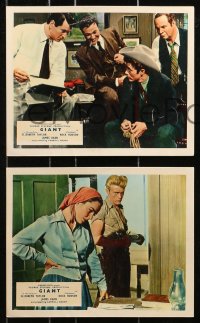 7x102 GIANT 7 color English FOH LCs 1956 Elizabeth Taylor, Rock Hudson, directed by George Stevens!