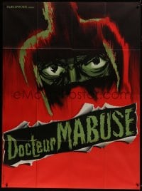 7y572 DR. MABUSE: THE GAMBLER French 1p R1960s Fritz Lang, cool different horror art!