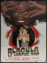 7y623 BLACULA French 1p 1972 black vampire William Marshall is deadlier than Dracula, different!