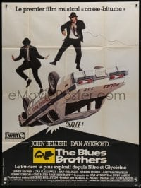 7y630 BLUES BROTHERS French 1p 1980 John Belushi & Dan Aykroyd are on a mission from God!