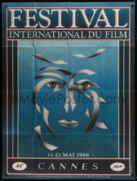 7y641 CANNES FILM FESTIVAL 1988 French 1p 1988 41st International, cool art by Tibor Tamar!