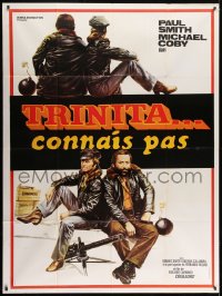 7y660 CONVOY BUDDIES French 1p 1975 great art of truck drivers with machine gun & bomb!
