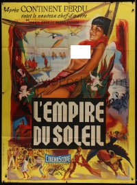 7y695 EMPIRE IN THE SUN French 1p 1957 forgotten Peruvian documentary w/Lavagnino score, Allard art