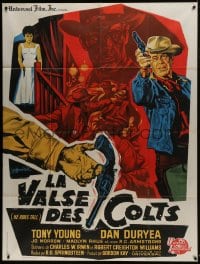 7y753 HE RIDES TALL French 1p 1964 great different western gunfight art by Guy Gerard Noel!