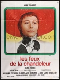 7y756 HEARTH FIRES French 1p 1972 Les Feux De La Chandeleur, super close up of Annie Girardot!