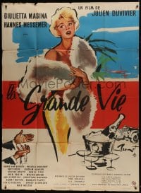 7y757 HIGH LIFE French 1p 1960 great art of glamorous Giulietta Masina, very rare!
