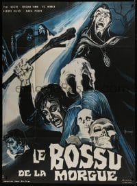 7y763 HUNCHBACK OF THE MORGUE French 1p 1973 Spanish horror, cool art by Constantine Belinsky!