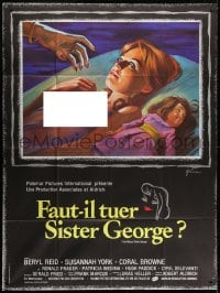 7y784 KILLING OF SISTER GEORGE French 1p 1971 different Grinsson art of naked Susannah York, Aldrich