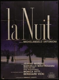 7y799 LA NOTTE French 1p 1961 Michelangelo Antonioni, Jeanne Moreau, Marcello Mastroianni