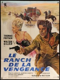 7y810 LEGEND OF A GUNFIGHTER French 1p 1965 Heiss Weht Der Wind, Constantine Belinsky western art!