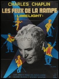 7y817 LIMELIGHT French 1p R1970s many artwork images of Charlie Chaplin by Leo Kouper + photo!