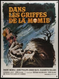 7y847 MUMMY'S SHROUD French 1p 1967 Hammer horror, best different monster art by Boris Grinsson!