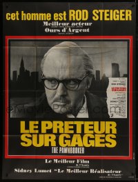 7y871 PAWNBROKER French 1p 1968 concentration camp survivor Rod Steiger, directed by Sidney Lumet!