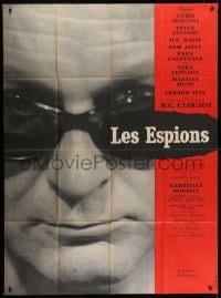 7y924 SPIES French 1p 1957 Henri-Georges Clouzot, different close up photo of Curt Jurgens!