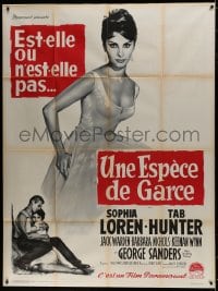 7y948 THAT KIND OF WOMAN French 1p 1960 full-length art of beautiful Sophia Loren by Roger Soubie!
