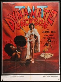 7y956 TNT JACKSON French 1p 1982 different montage of sexy black hit woman Dynamite Jackson!