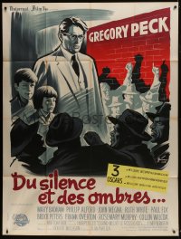 7y957 TO KILL A MOCKINGBIRD French 1p 1963 different Grinsson art of Gregory Peck, Harper Lee!