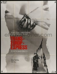 7y963 TRANS-EUROP-EXPRESS French 1p 1968 Jean-Louis Trintignant, Pisier, chained naked woman!