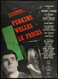 7y964 TRIAL French 1p 1962 Orson Welles' Le proces, Anthony Perkins, Jeanne Moreau, Bourduge art!