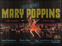 7y516 MARY POPPINS French 4p 1964 Julie Andrews & Dick Van Dyke, Disney classic, rare!