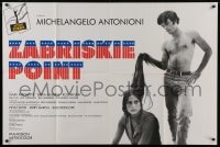 7y544 ZABRISKIE POINT French 31x47 R1990s Michelangelo Antonioni's bizarre sex movie, different!