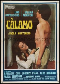 7y134 CALAMO Italian 1p 1976 close up of sexy Valeria Moriconi undressing Lino Capolicchio!