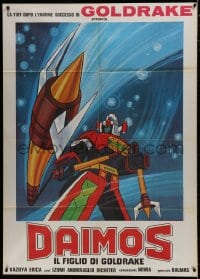 7y155 DAIMOS IL FIGLIO DI GOLDRAKE Italian 1p 1980 cool Japanese battling robots anime!