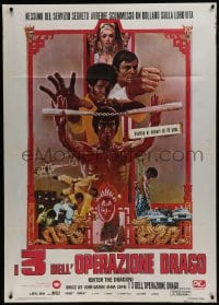 7y183 ENTER THE DRAGON Italian 1p R1970s Bruce Lee kung fu classic, the movie that made him a legend
