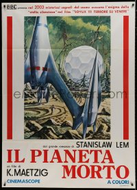 7y193 FIRST SPACESHIP ON VENUS Italian 1p R1970s Stanislaw Lem's Astronauts, great sci-fi art!
