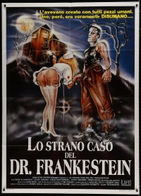 7y197 FRANKENSTEIN GENERAL HOSPITAL Italian 1p 1988 different Pitarelli art of monster & sexy nurse!