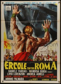 7y210 HERCULES AGAINST ROME Italian 1p 1964 Casaro art of strongman Sergio Ciani vs entire army!