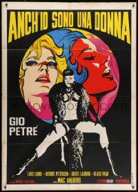 7y219 I A WOMAN PART 2 Italian 1p 1968 different colorful art of sexy Gio Petre, rare!