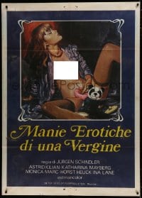 7y257 LOVEPLAY Italian 1p 1972 Crovato art of sexy naked Astrid Kilian in German sexploitation!