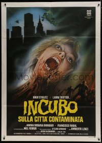 7y275 NIGHTMARE CITY Italian 1p 1980 Umberto Lenzi, different art of woman turning into a zombie!