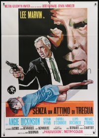 7y284 POINT BLANK Italian 1p 1968 different art of Lee Marvin & Angie Dickinson, John Boorman noir!