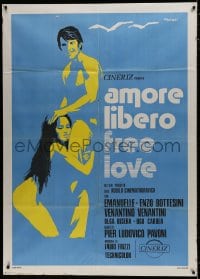 7y294 REAL EMANUELLE Italian 1p 1974 different Manfredo art of sexy Laura Gemser & her lover!
