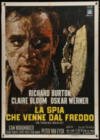 7y322 SPY WHO CAME IN FROM THE COLD Italian 1p 1966 Richard Burton, Claire Bloom, different art!