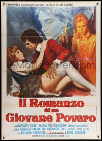 7y327 STORY OF A POOR YOUNG MAN Italian 1p 1974 Il Romanzo di un Giovane Povero, Ciriello art!