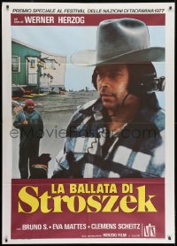 7y330 STROSZEK: A BALLAD Italian 1p 1977 Werner Herzog, great image of Bruno Schleinstein!