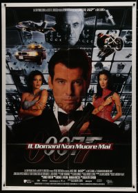 7y351 TOMORROW NEVER DIES Italian 1p 1997 Pierce Brosnan as James Bond, Teri Hatcher, Michelle Yeoh