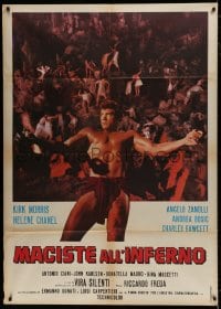 7y369 WITCH'S CURSE Italian 1p 1963 Kirk Morris as Maciste walked with 100 years of terror & death!